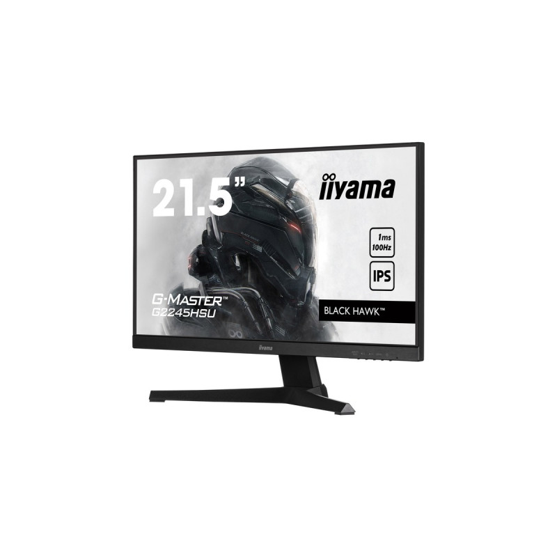 iiyama G-Master G2245HSU-B1, LED-Monitor(55 cm (21 Zoll), schwarz, FullHD, IPS, AMD Free-Sync, 100Hz Panel)