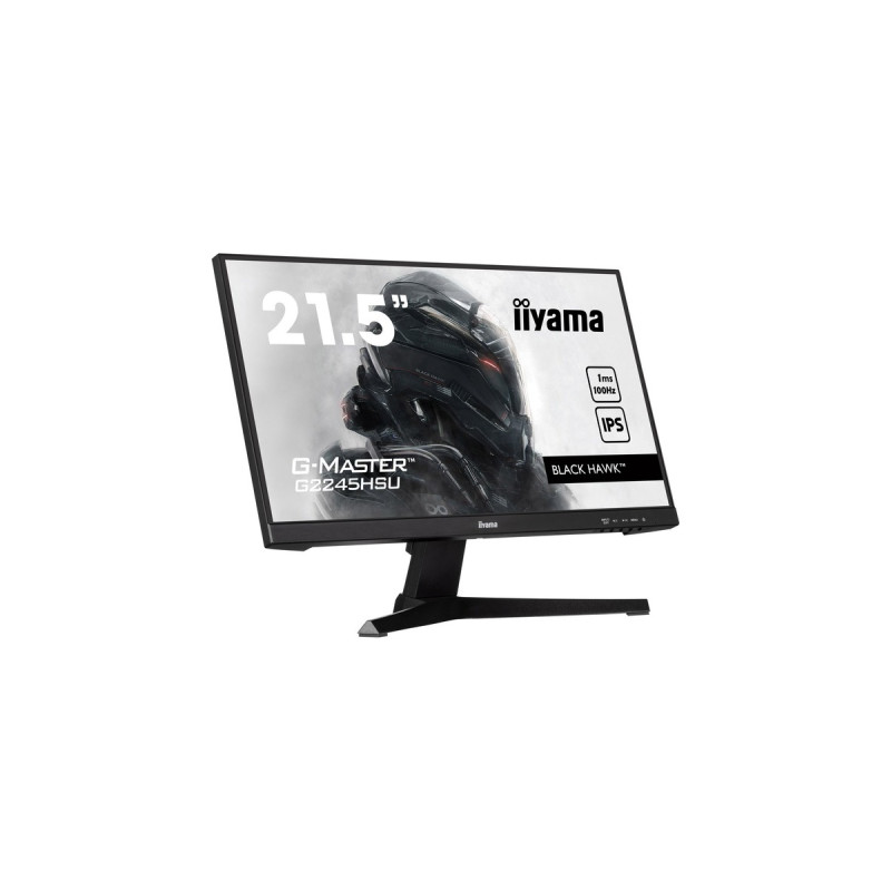 iiyama G-Master G2245HSU-B1, LED-Monitor(55 cm (21 Zoll), schwarz, FullHD, IPS, AMD Free-Sync, 100Hz Panel)