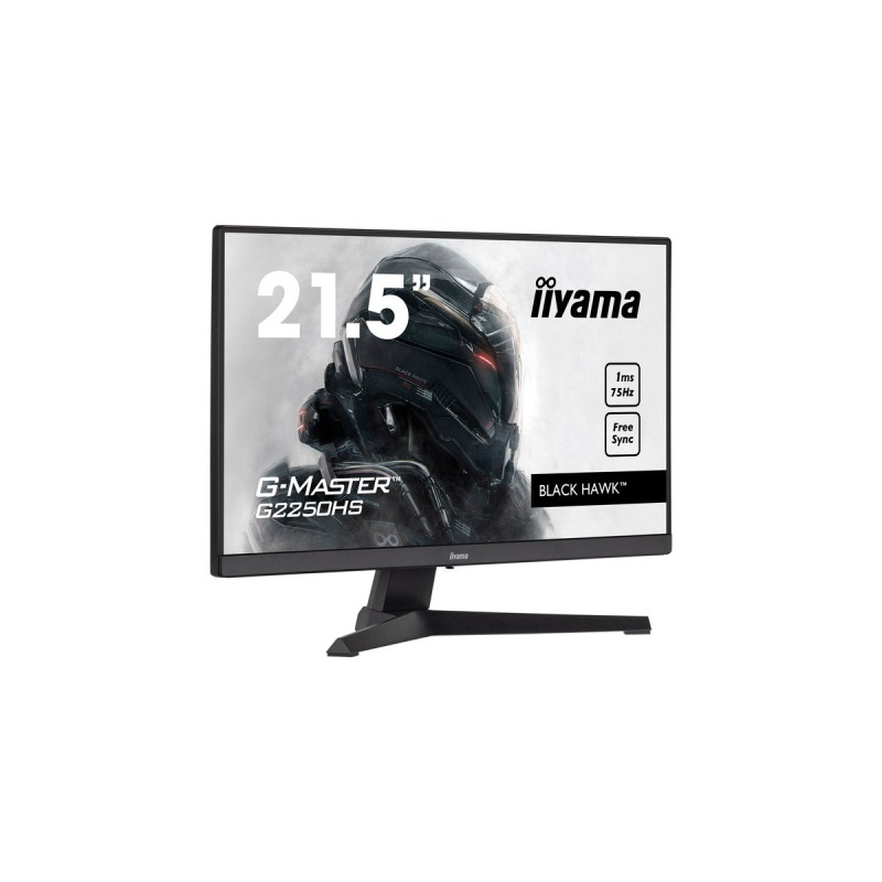 iiyama G-Master G2250HS-B1, Gaming-Monitor(54.7 cm (21.5 Zoll), schwarz (matt), FullHD, AMD Free-Sync, 75 Hz)