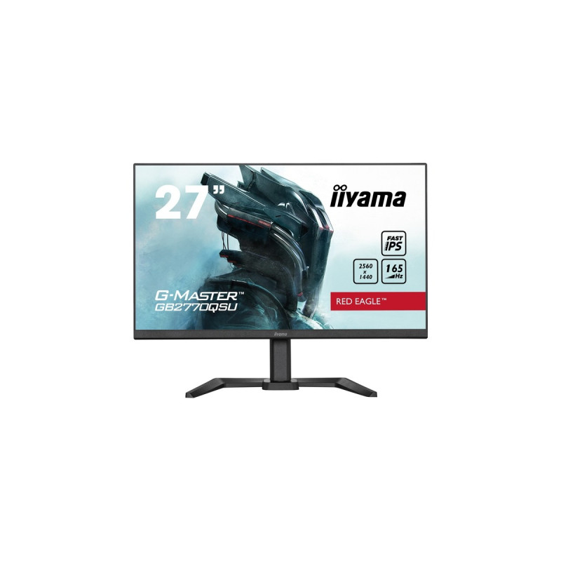iiyama G-Master GB2770QSU-B5, Gaming-Monitor(68 cm (27 Zoll), schwarz (matt), QHD, IPS, AMD Free-Sync, HDMI, 165Hz Panel)