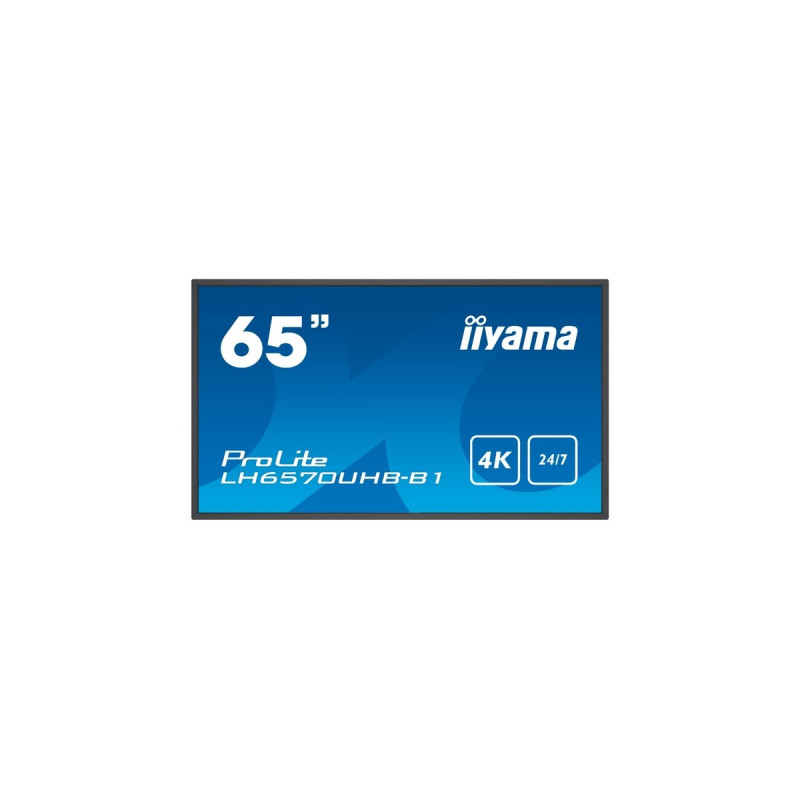 iiyama LH6570UHB-B1, Public Display(schwarz, UltraHD/4K, Android TV, HDMI)