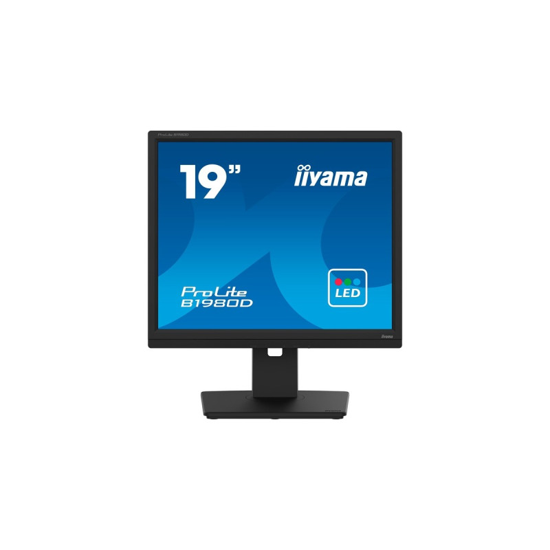 iiyama PROLITE B1980D-B5, LED-Monitor(48 cm (19 Zoll), schwarz, SXGA, TN, VGA, DVI)