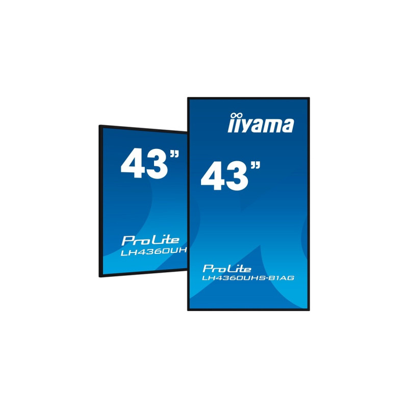 iiyama ProLite LH4360UHS-B1AG, Public Display(schwarz, UltraHD/4K, IPS, Lautsprecher)