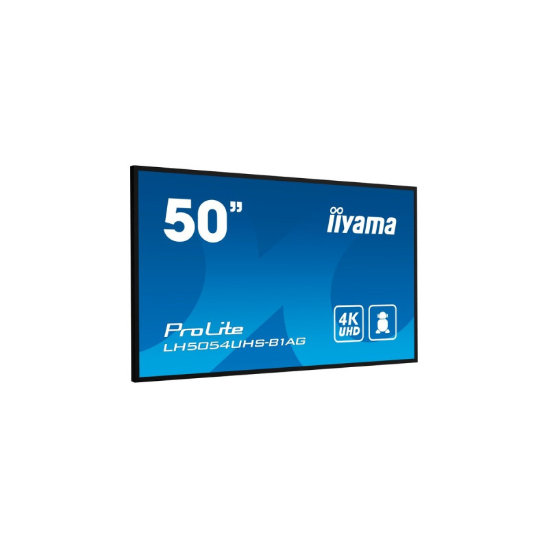 iiyama ProLite LH5054UHS-B1AG, Public Display(schwarz, UltraHD/4K, IPS, Lautsprecher)