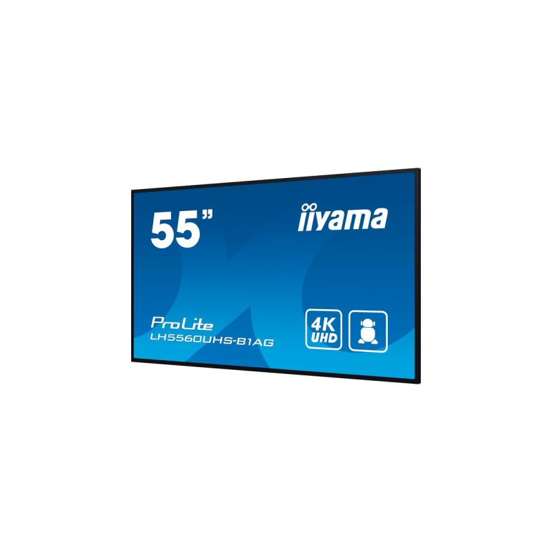 iiyama ProLite LH5560UHS-B1AG, Public Display(schwarz, UltraHD/4K, IPS, Lautsprecher)
