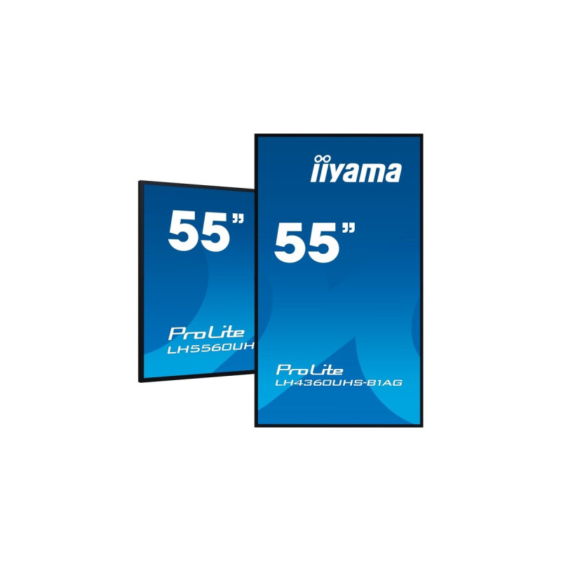 iiyama ProLite LH5560UHS-B1AG, Public Display(schwarz, UltraHD/4K, IPS, Lautsprecher)