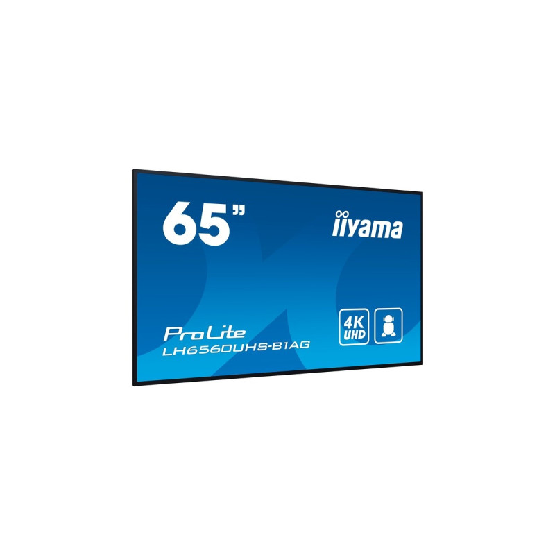 iiyama ProLite LH6560UHS-B1AG, Public Display(schwarz, UltraHD/4K, IPS, Lautsprecher)
