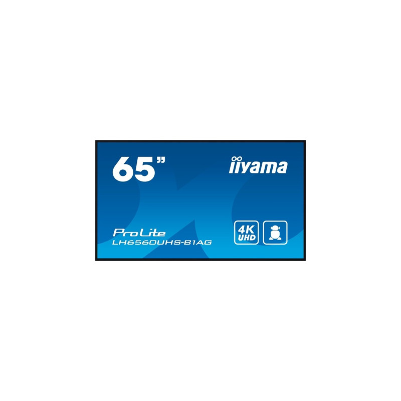 iiyama ProLite LH6560UHS-B1AG, Public Display(schwarz, UltraHD/4K, IPS, Lautsprecher)