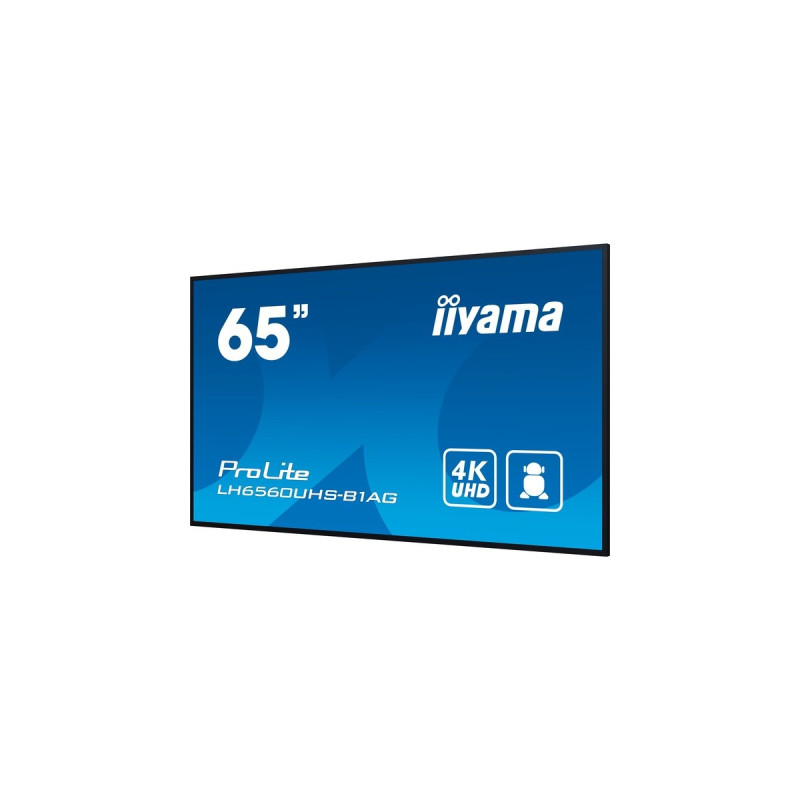 iiyama ProLite LH6560UHS-B1AG, Public Display(schwarz, UltraHD/4K, IPS, Lautsprecher)