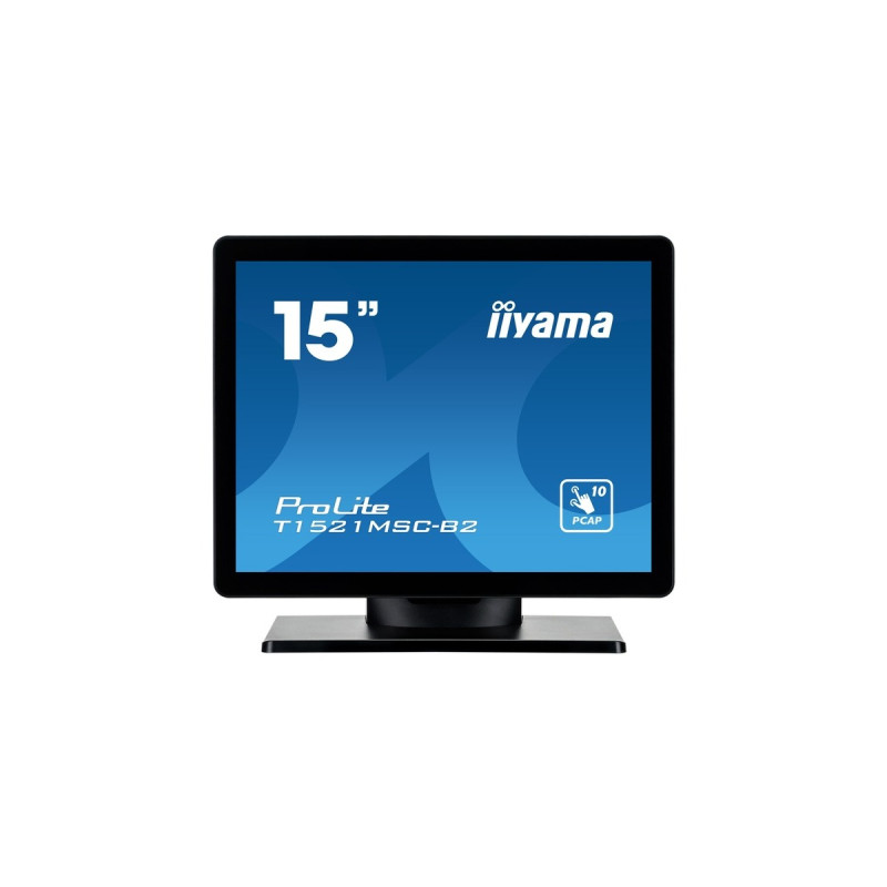 iiyama ProLite T1521MSC-B2, LED-Monitor(38 cm (15 Zoll), schwarz (matt), XGA,TN, Touchscreen)