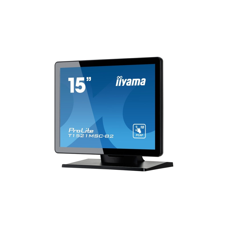 iiyama ProLite T1521MSC-B2, LED-Monitor(38 cm (15 Zoll), schwarz (matt), XGA,TN, Touchscreen)