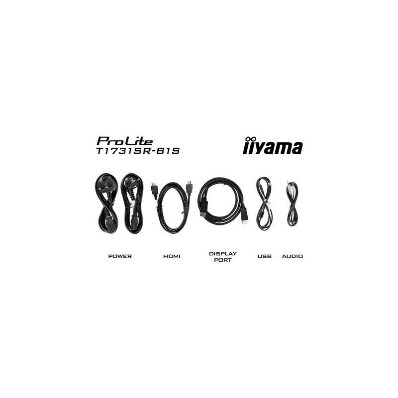 iiyama ProLite T1731SR-B1S, LED-Monitor(43 cm (17 Zoll), schwarz (matt), WXGA, TN, Touchscreen)