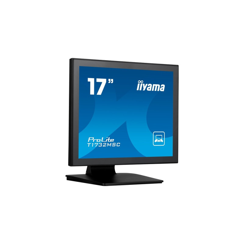 iiyama ProLite T1732MSC-B1S, LED-Monitor(43 cm (17 Zoll), schwarz, SXGA, TN, HDMI, DisplayPort, VGA, USB, Touchscreen)