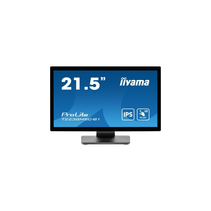 iiyama ProLite T2238MSC-B1, LED-Monitor(54.5 cm (21.5 Zoll), schwarz (matt), FullHD, IPS, Touchscreen)