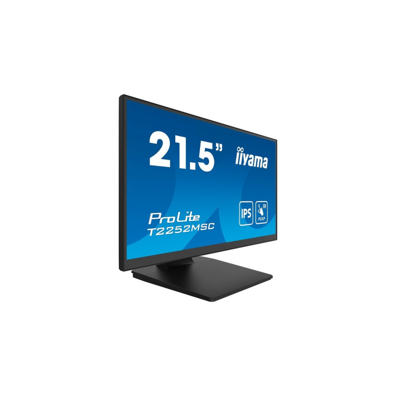 iiyama ProLite T2252MSC-B2, LED-Monitor(54.5 cm (21.5 Zoll), schwarz (matt), FHD, IPS, Touchscreen, HDMI)