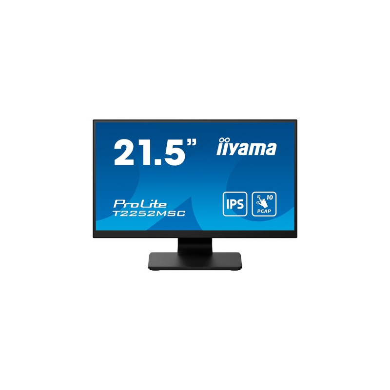 iiyama ProLite T2252MSC-B2, LED-Monitor(54.5 cm (21.5 Zoll), schwarz (matt), FHD, IPS, Touchscreen, HDMI)