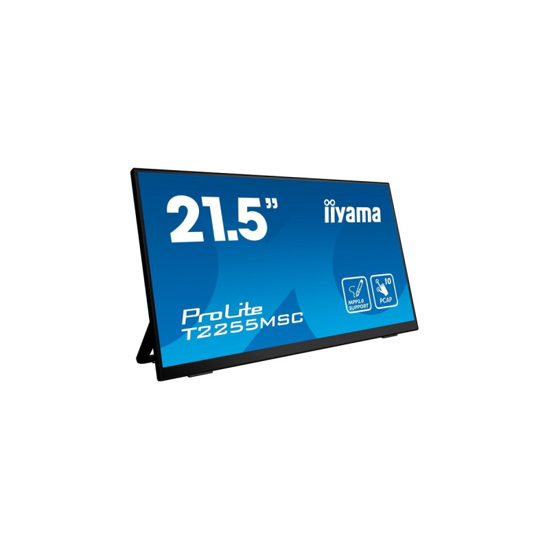 iiyama ProLite T2255MSC-B1, LED-Monitor(54.5 cm (21.5 Zoll), schwarz, Full HD, IPS, HDMI, DisplayPort)