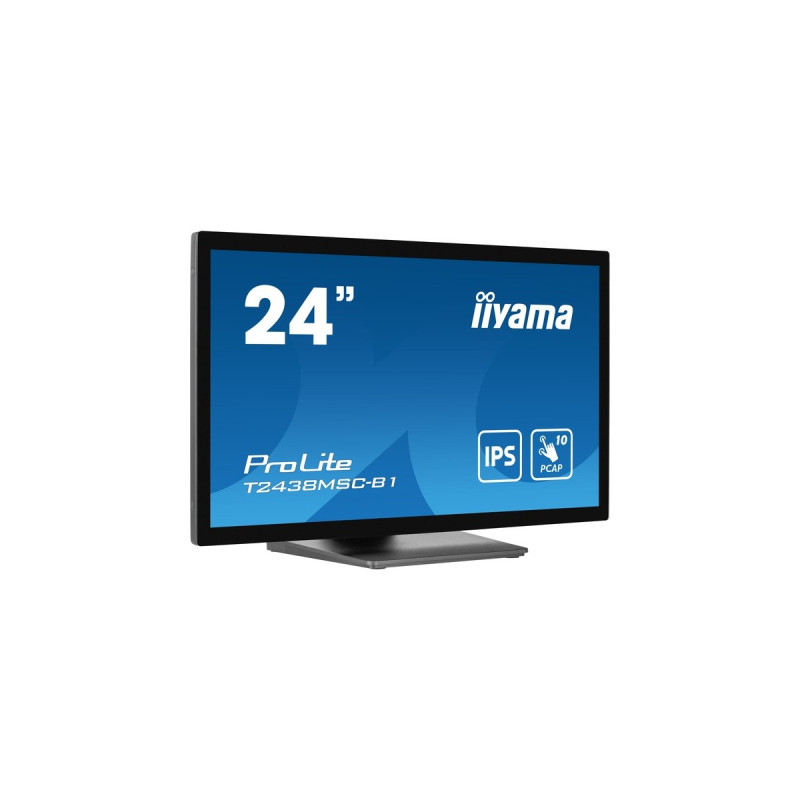 iiyama ProLite T2438MSC-B1, LED-Monitor(60.5 cm (23.8 Zoll), schwarz (matt), FullHD, IPS, Touchscreen)