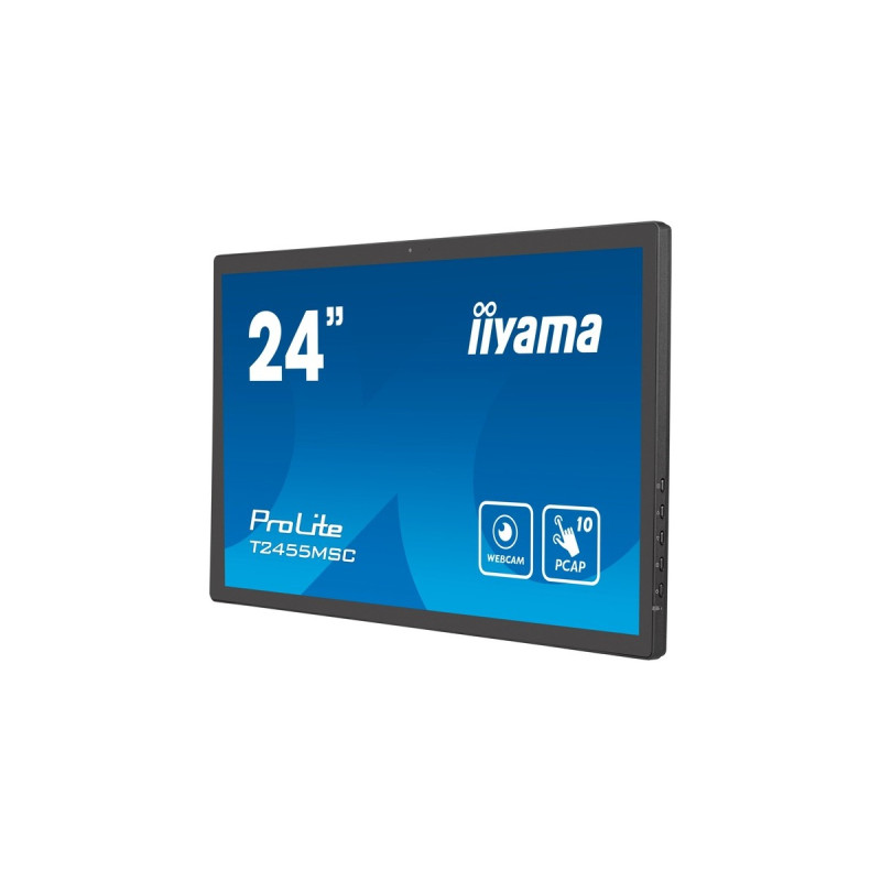 iiyama ProLite T2455MSC-B1, LED-Monitor(61 cm (24 Zoll), schwarz (matt), FullHD, IPS, Touchscreen)