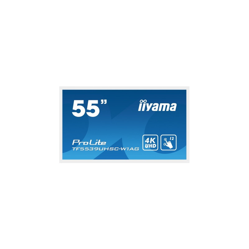 iiyama ProLite TF5539UHSC-W1AG, Public Display(weiß, UltraHD/4K, IPS, HDMI)