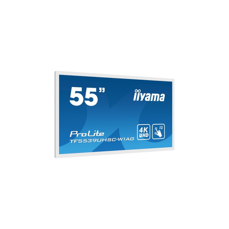 iiyama ProLite TF5539UHSC-W1AG, Public Display(weiß, UltraHD/4K, IPS, HDMI)