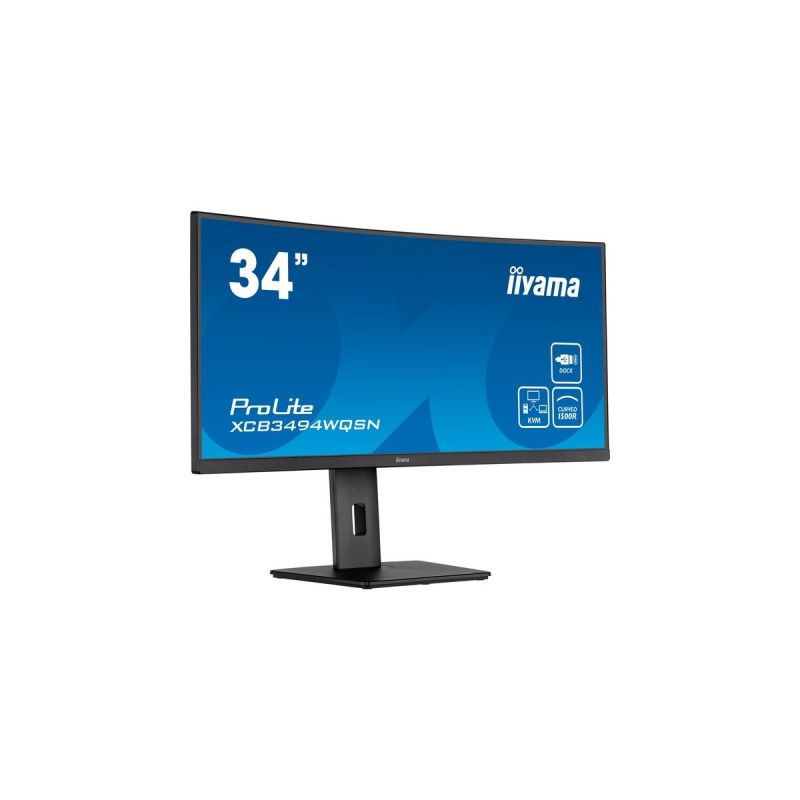 iiyama ProLite XCB3494WQSN-B5, LED-Monitor(86 cm (34 Zoll), schwarz (matt), UWQHD, VA, USB-C, 120Hz Panel)