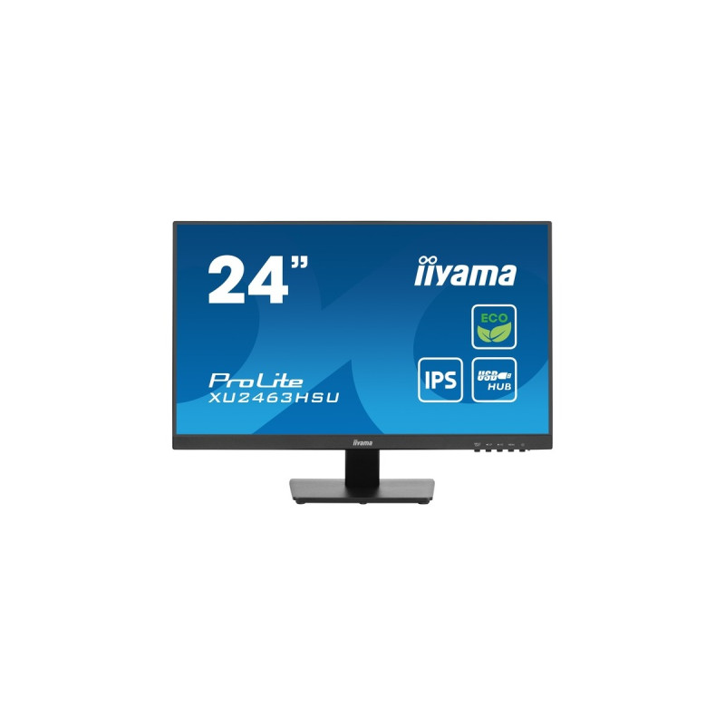 iiyama ProLite XU2463HSU-B1, LED-Monitor(61 cm (24 Zoll), schwarz (matt), FullHD, IPS, AMD Free-Sync, 100Hz Panel)