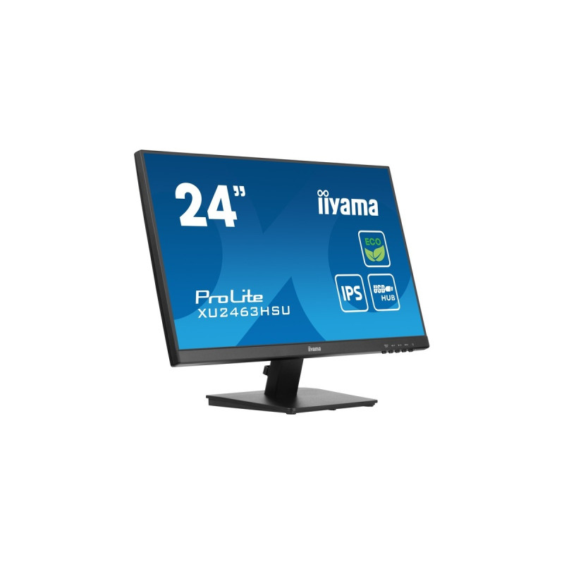 iiyama ProLite XU2463HSU-B1, LED-Monitor(61 cm (24 Zoll), schwarz (matt), FullHD, IPS, AMD Free-Sync, 100Hz Panel)