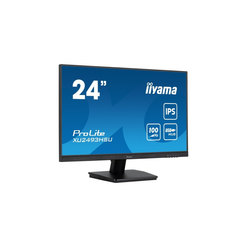 iiyama ProLite XU2493HSU-B6, LED-Monitor(61 cm (24 Zoll), schwarz (matt), FullHD, IPS, AMD Free-Sync, 100Hz Panel)