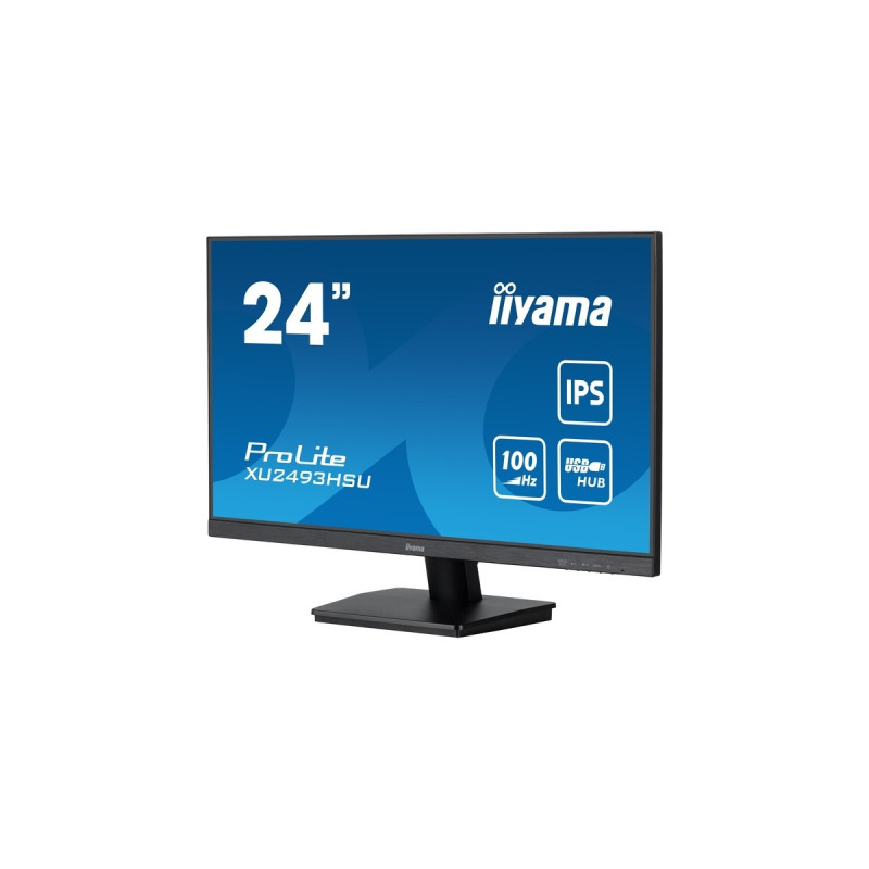 iiyama ProLite XU2493HSU-B6, LED-Monitor(61 cm (24 Zoll), schwarz (matt), FullHD, IPS, AMD Free-Sync, 100Hz Panel)