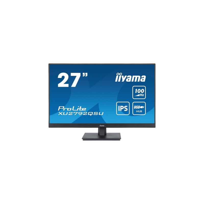 iiyama ProLite XU2792QSU-B6, LED-Monitor(69 cm (27 Zoll), schwarz (matt), WQHD, IPS, AMD Free-Sync, 100Hz Panel)