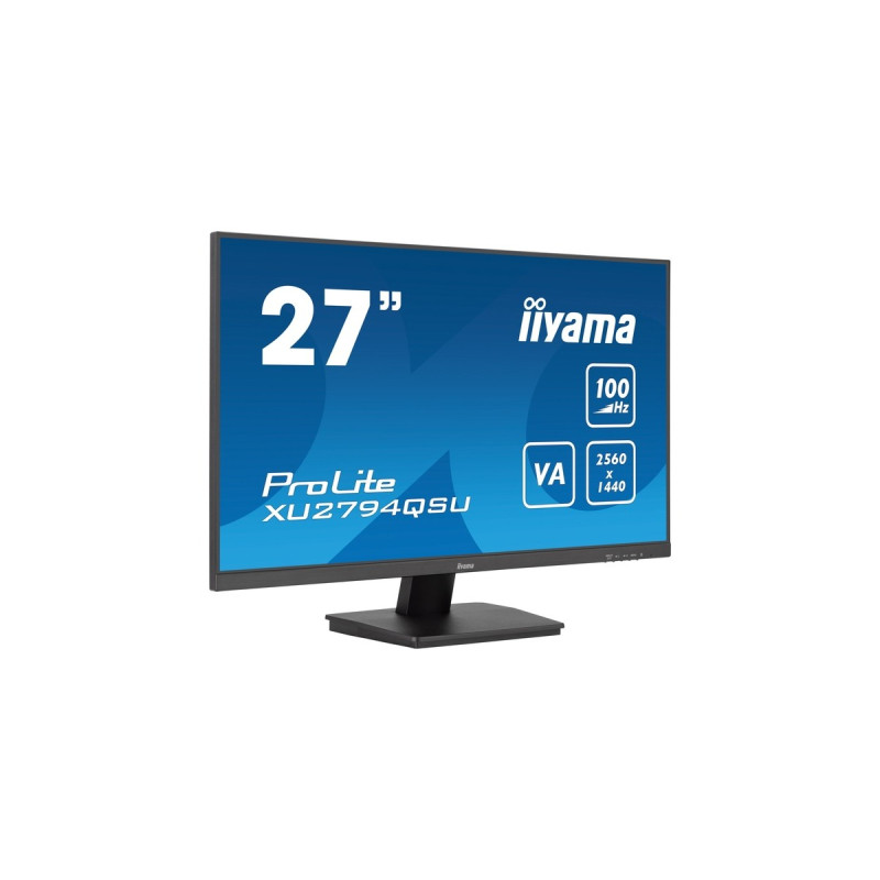 iiyama ProLite XU2794QSU-B6, LED-Monitor(68.5 cm (27 Zoll), schwarz, QHD, VA, HDMI, DisplayPort, Free-Sync, USB, 100Hz Panel)
