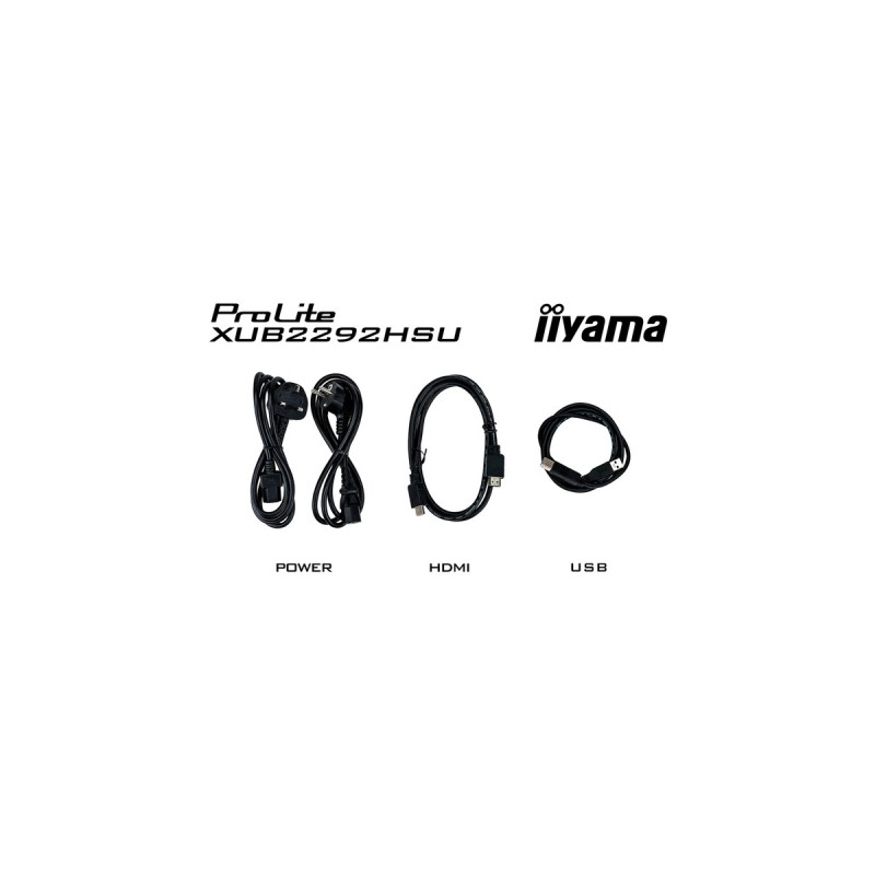 iiyama ProLite XUB2292HSU-B6, LED-Monitor(55 cm (22 Zoll), schwarz (matt), FullHD, IPS, AMD Free-Sync, 100Hz Panel)