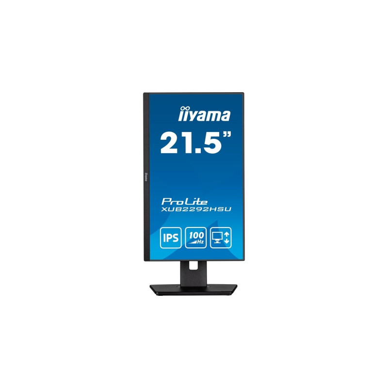 iiyama ProLite XUB2292HSU-B6, LED-Monitor(55 cm (22 Zoll), schwarz (matt), FullHD, IPS, AMD Free-Sync, 100Hz Panel)