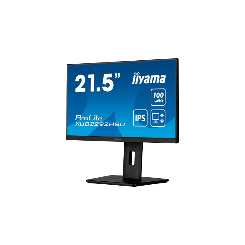 iiyama ProLite XUB2292HSU-B6, LED-Monitor(55 cm (22 Zoll), schwarz (matt), FullHD, IPS, AMD Free-Sync, 100Hz Panel)
