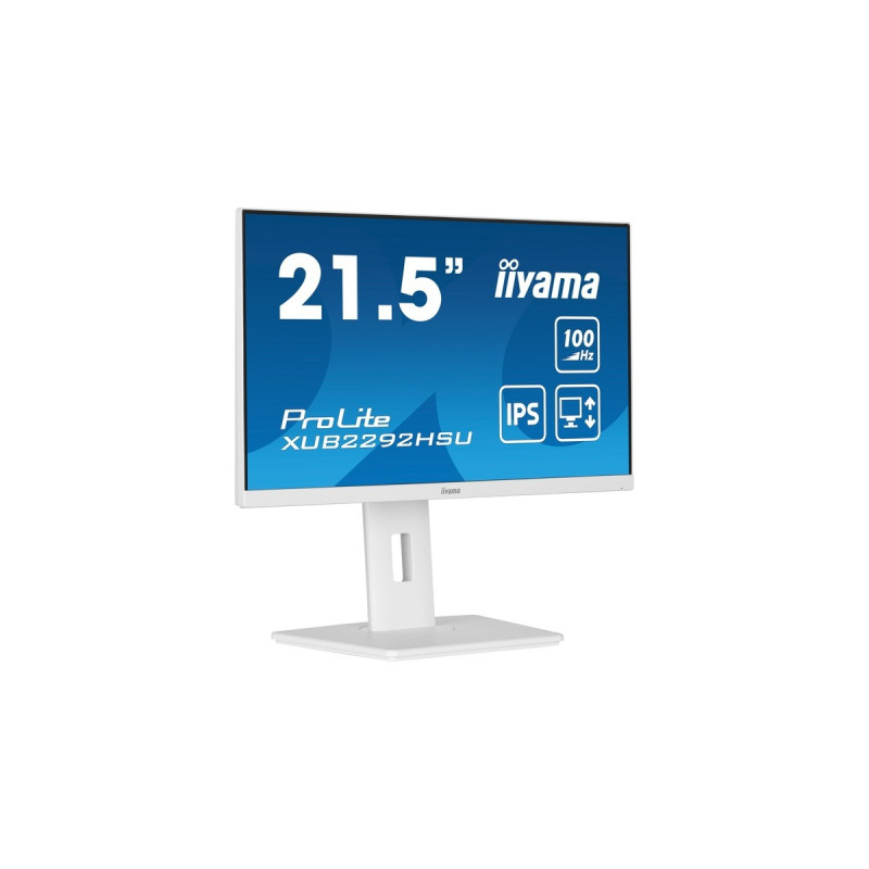 iiyama ProLite XUB2292HSU-W6, LED-Monitor(55 cm (22 Zoll), weiß (matt), FullHD, IPS, AMD Free-Sync, 100Hz Panel)
