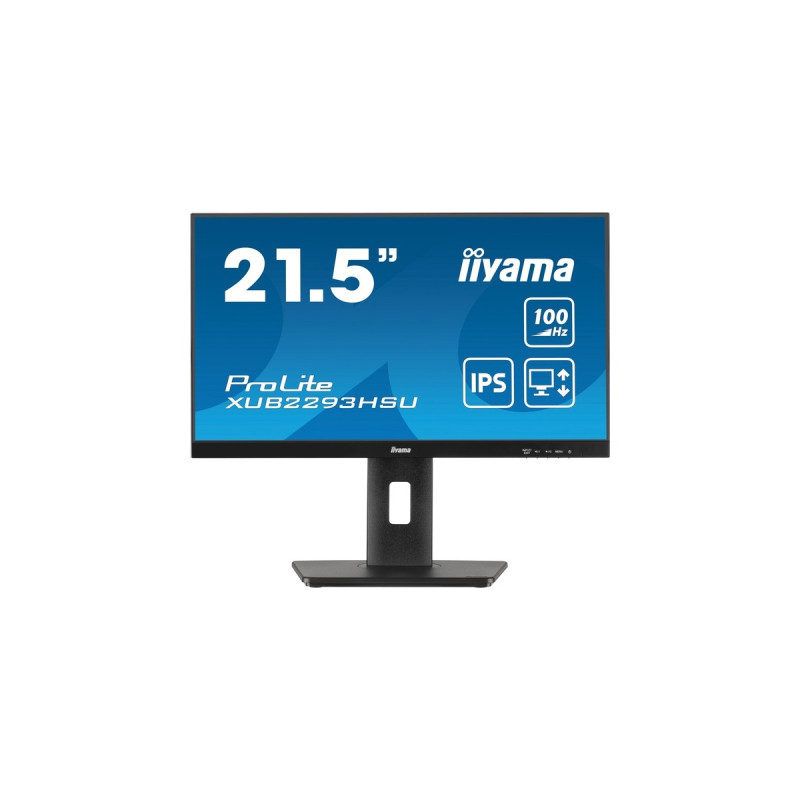 iiyama ProLite XUB2293HSU-B6, LED-Monitor(55 cm (21 Zoll), schwarz (matt), FullHD, IPS, AMD Free-Sync, 100Hz Panel)