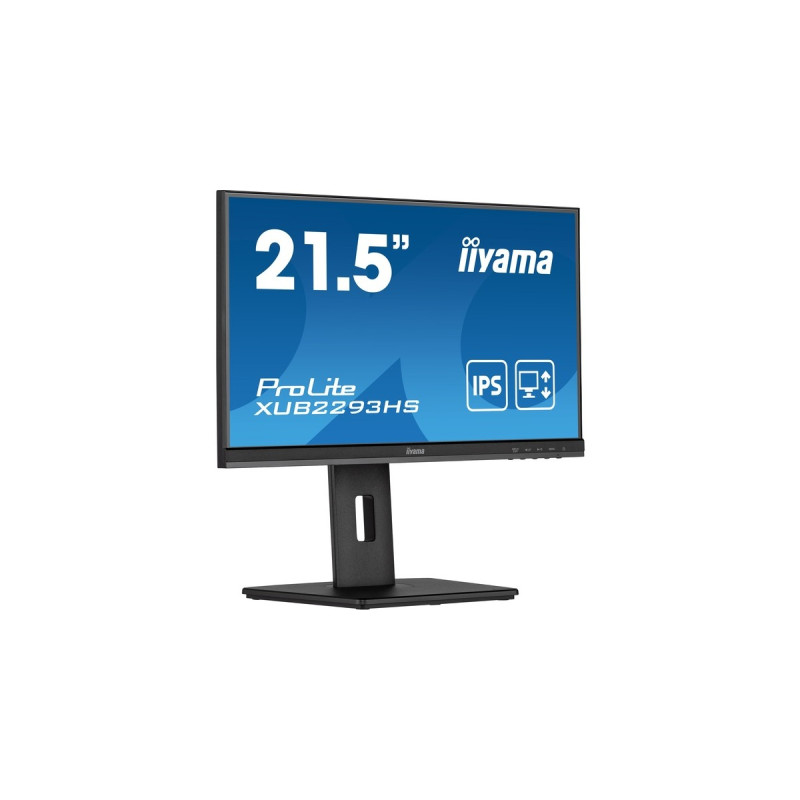 iiyama ProLite XUB2293HS-B5, LED-Monitor(55 cm (21 Zoll), schwarz, FullHD, IPS, 75 Hz)