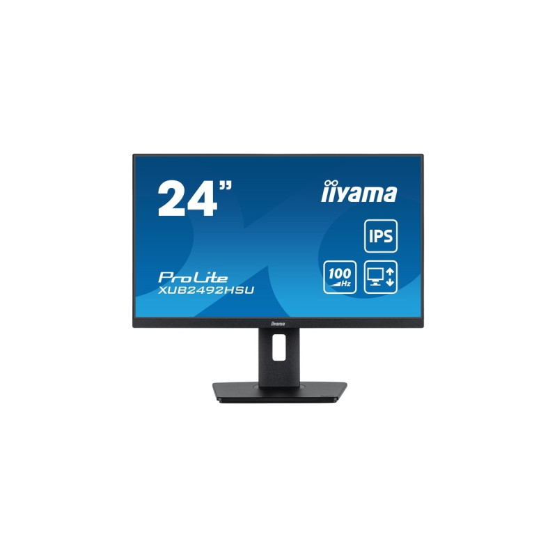 iiyama ProLite XUB2492HSU-B6, LED-Monitor(60.5 cm (23.8 Zoll), schwarz (matt), FullHD, AMD Free-Sync, IPS, 100Hz Panel)