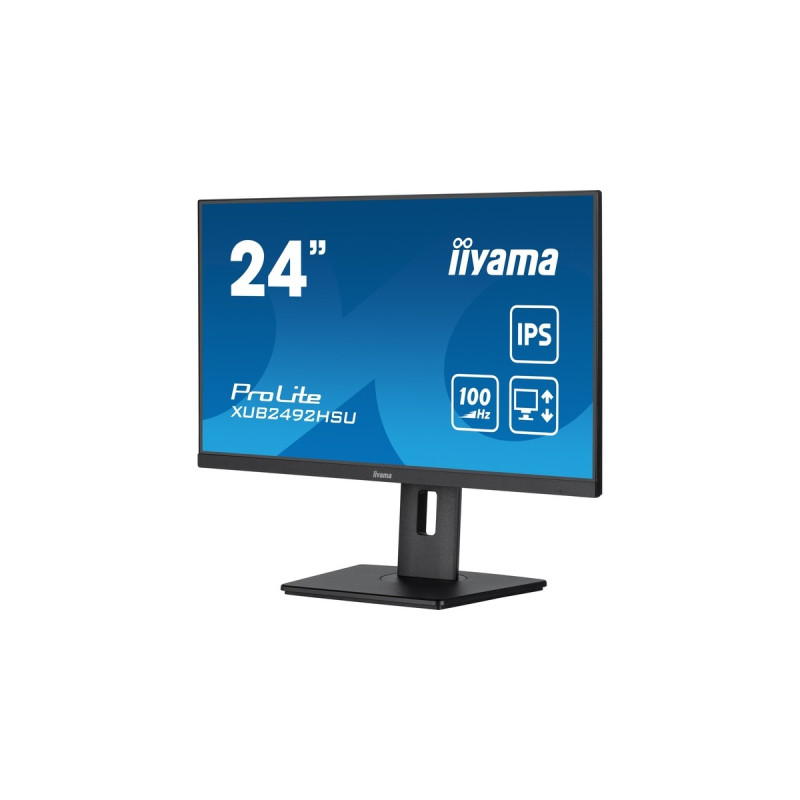 iiyama ProLite XUB2492HSU-B6, LED-Monitor(60.5 cm (23.8 Zoll), schwarz (matt), FullHD, AMD Free-Sync, IPS, 100Hz Panel)