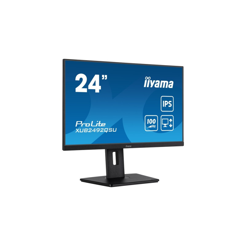 iiyama ProLite XUB2492QSU-B1, LED-Monitor(60.5 cm (23.8 Zoll), schwarz (matt), WQHD, IPS, AMD Free-Sync, 100Hz Panel)