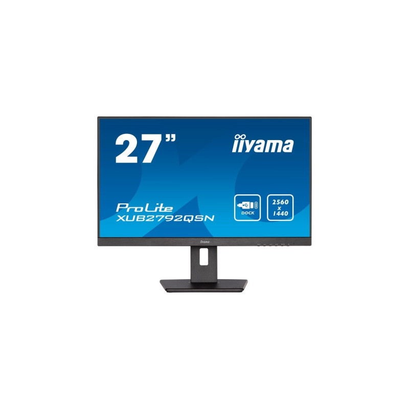 iiyama ProLite XUB2792QSN-B5, LED-Monitor(68.5 cm (27 Zoll), grau, QHD, IPS, 75 Hz, HDMI, USB-C)