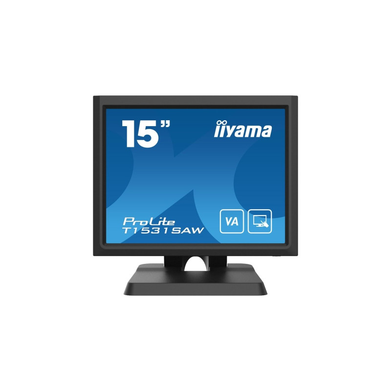 iiyama T1531SAW-B6, LED-Monitor(38 cm (15 Zoll), schwarz, XGA, TN, HDMI, VGA, DisplayPort)