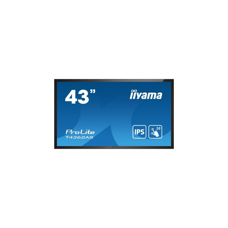 iiyama T4362AS-B1, Public Display(schwarz, UltraHD/4K, HDMI, Android, DVI, VGA)