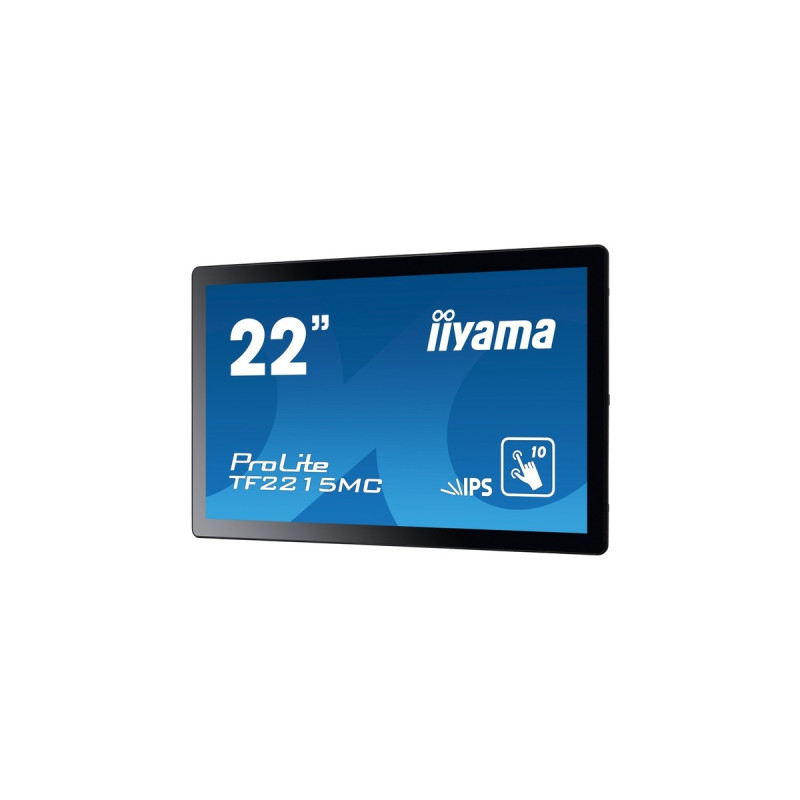 iiyama TF2215MC-B2, LED-Monitor(54.6 cm (21.5 Zoll), schwarz, FullHD, IPS, Touchscreen)