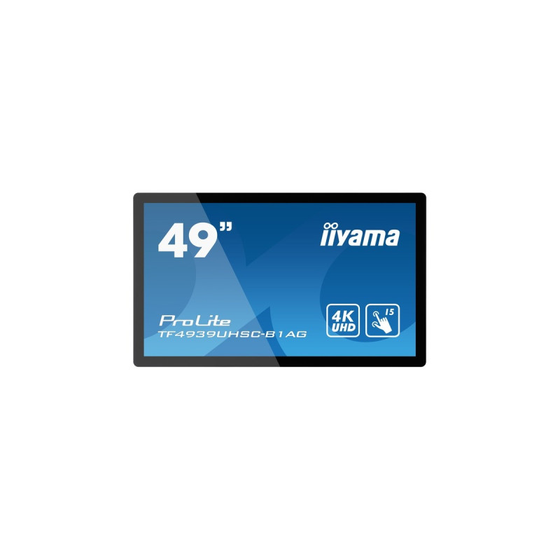 iiyama TF4939UHSC-B1AG, Public Display(schwarz, UltraHD/4K, IPS, Touchscreen)