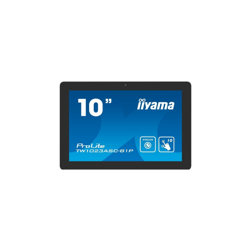 iiyama TW1023ASC-B1P, LED-Monitor(25.5 cm (10.1 Zoll), schwarz, WXGA, TN, Touchscreen, Webcam)