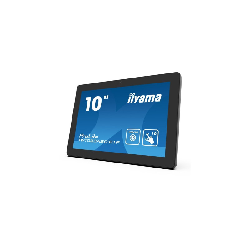 iiyama TW1023ASC-B1P, LED-Monitor(25.5 cm (10.1 Zoll), schwarz, WXGA, TN, Touchscreen, Webcam)