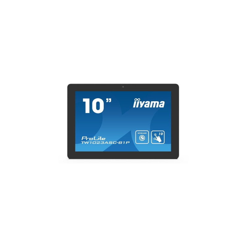 iiyama TW1023ASC-B1P, LED-Monitor(25.5 cm (10.1 Zoll), schwarz, WXGA, TN, Touchscreen, Webcam)