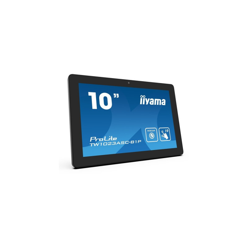 iiyama TW1023ASC-B1P, LED-Monitor(25.5 cm (10.1 Zoll), schwarz, WXGA, TN, Touchscreen, Webcam)